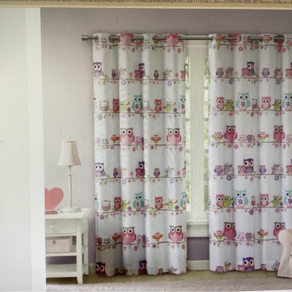 Mi Zone Kids Nocturnal Nelli Grommet Curtain Panels